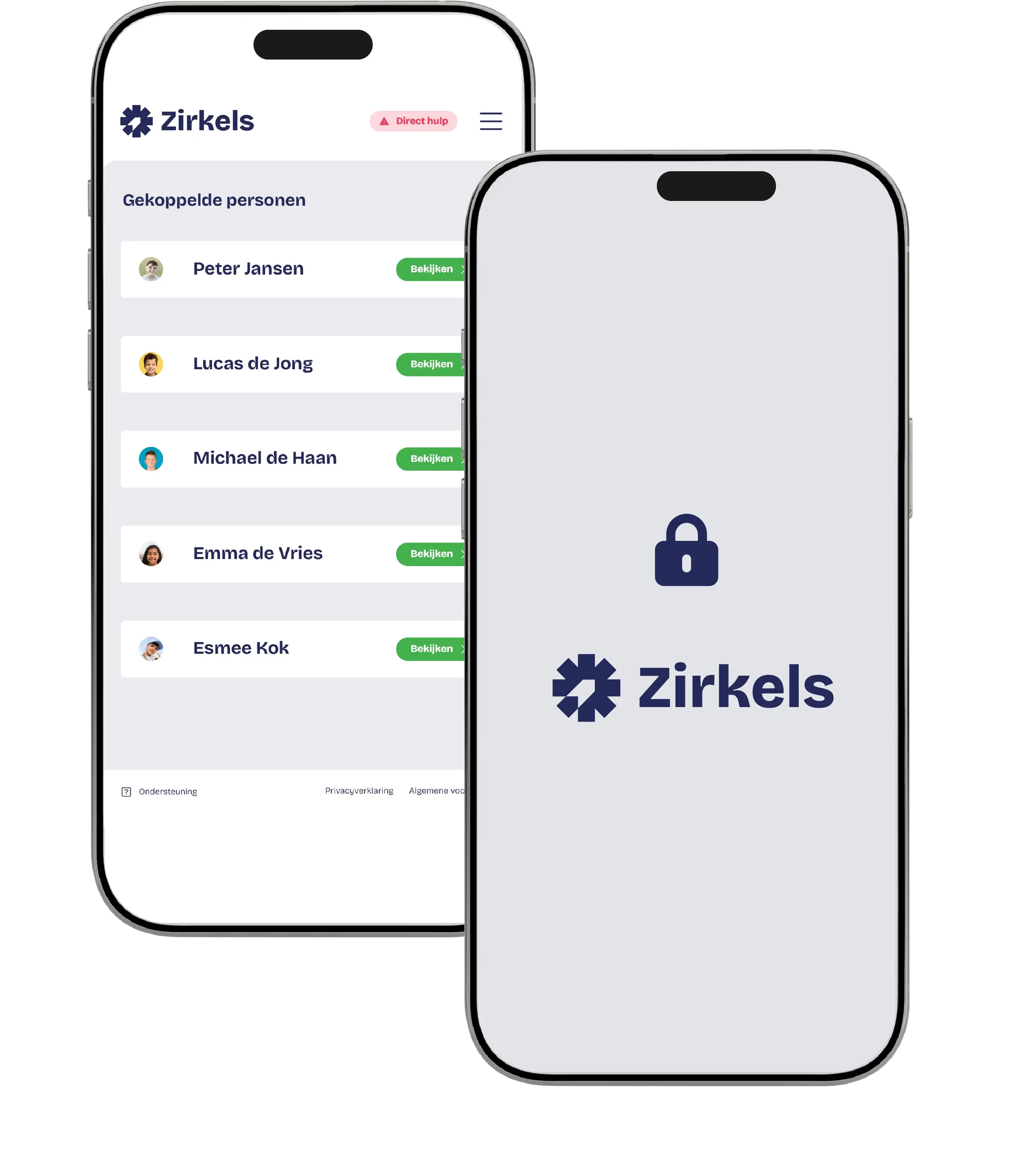 Zirkels app op iOS en Android
